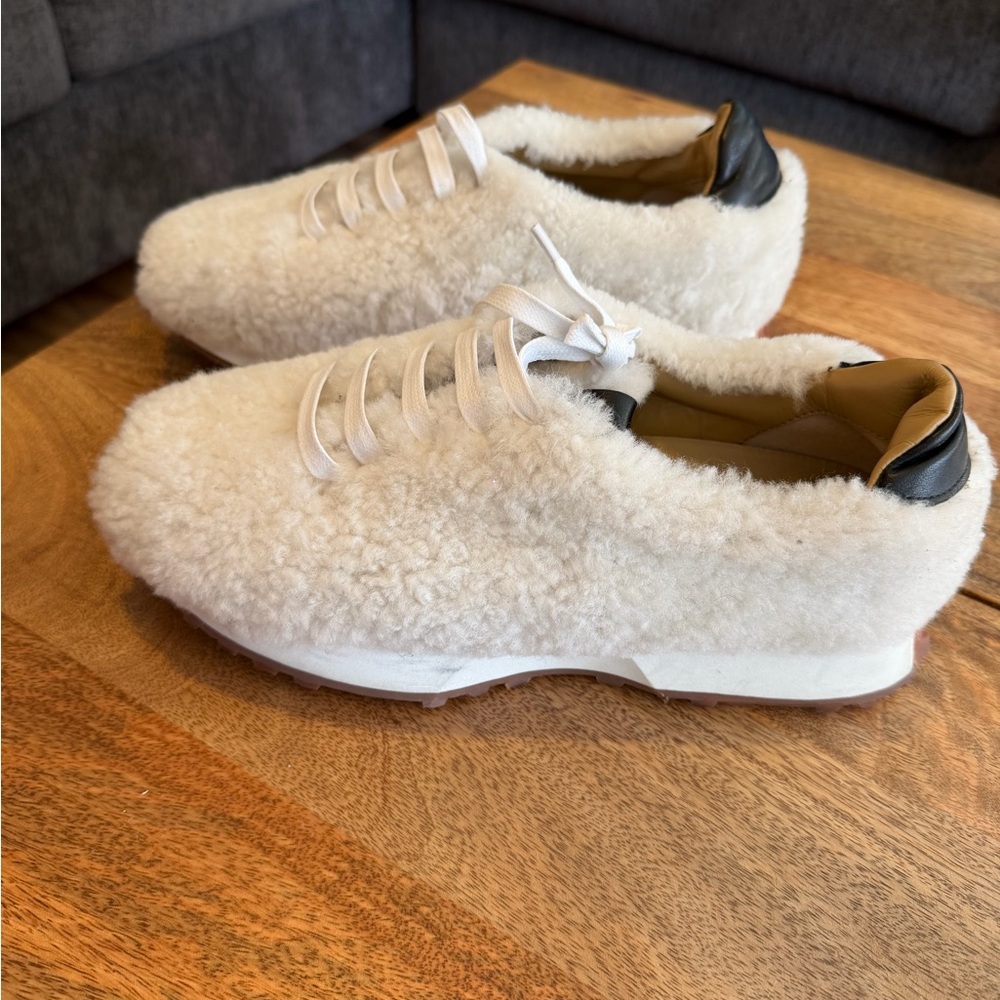 Rhude Sherpa Runner Fleece Loafers